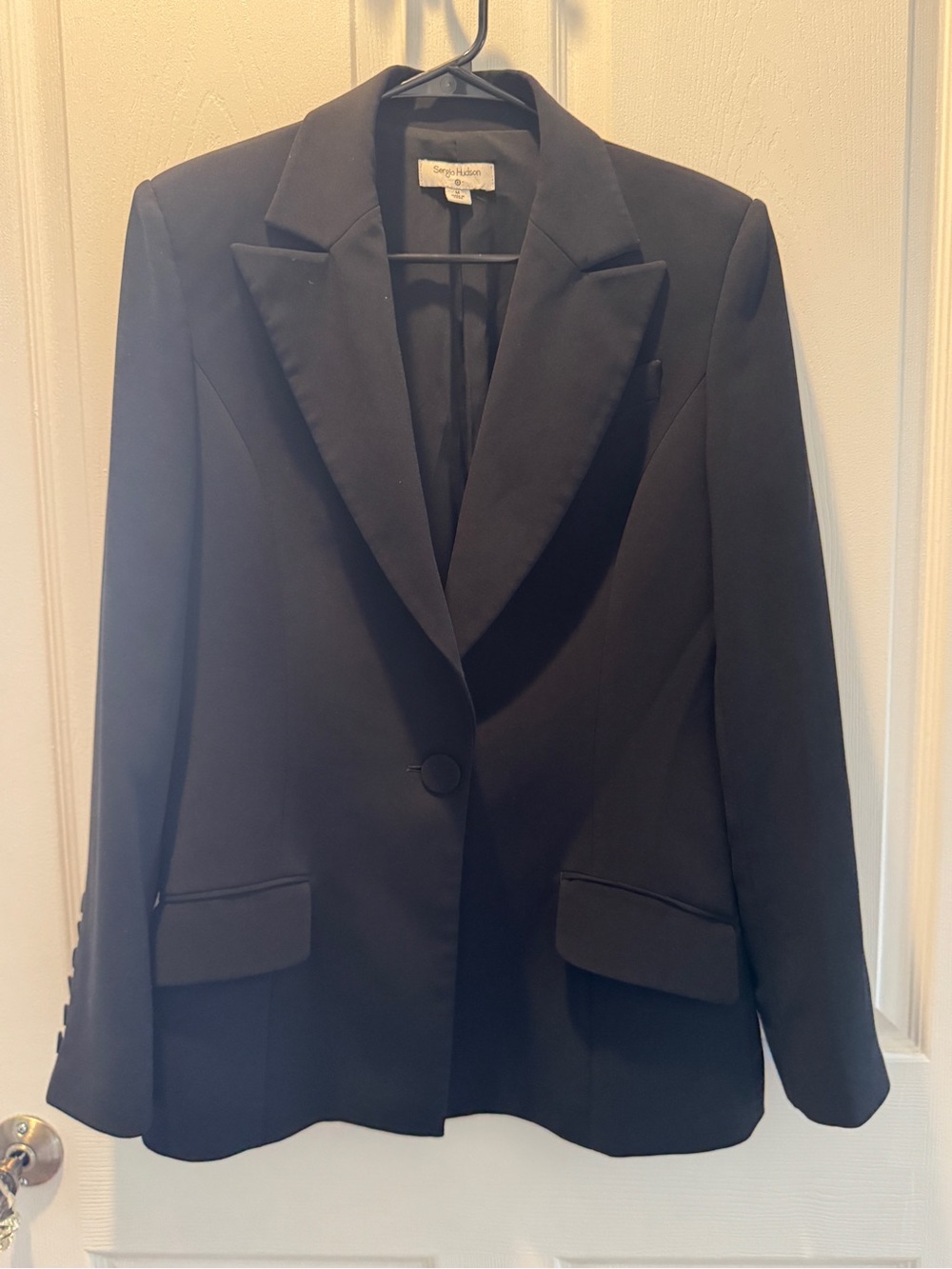 Sergio Hudson for Target Black Single-Button Tailored Blazer